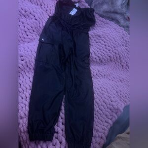 M. Fredric faux leather jumpsuit size S NWT